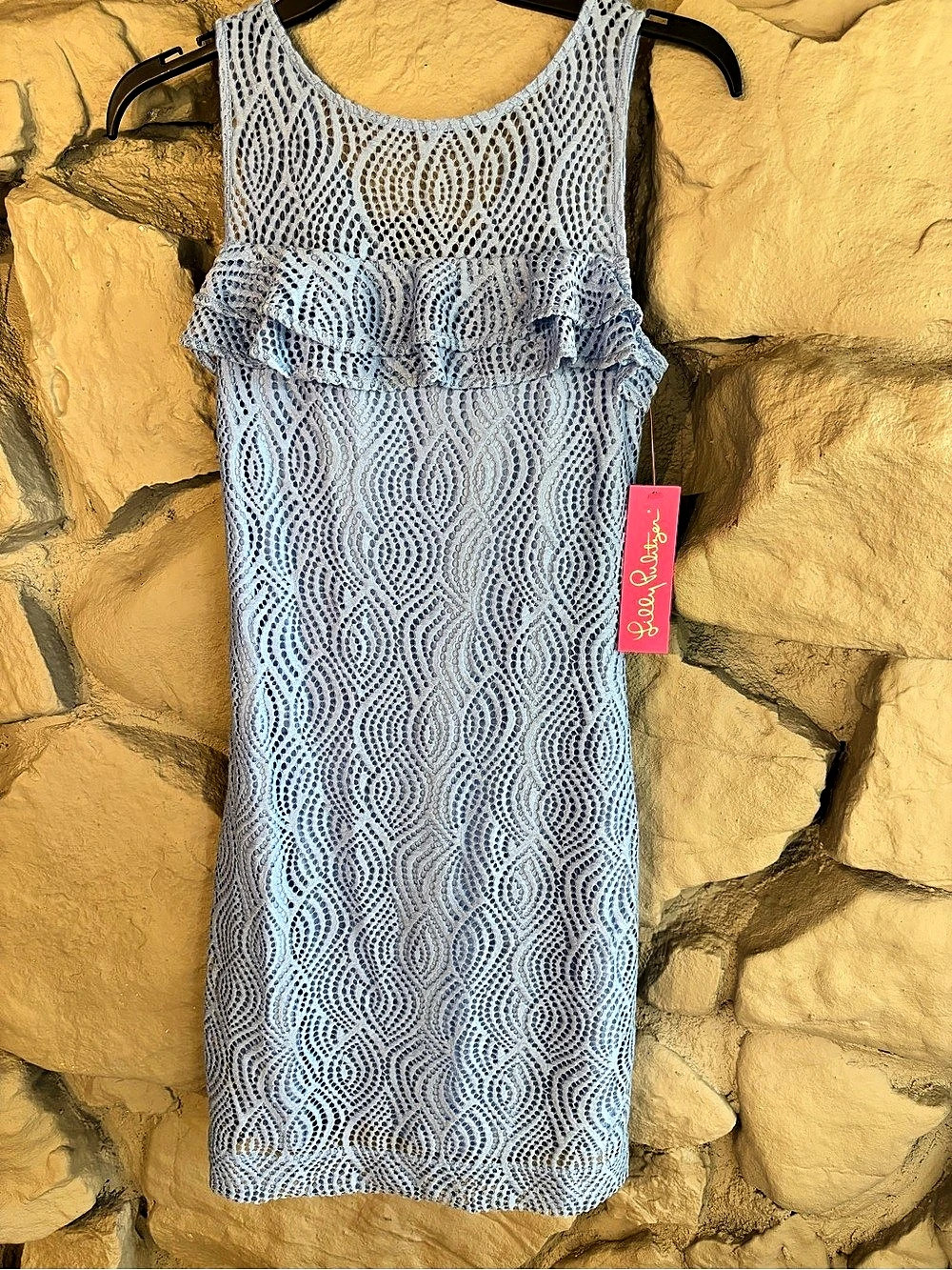 Lilly Pulitzer Elissa Dress Blue Geometric Mini Dress Size Small NWT